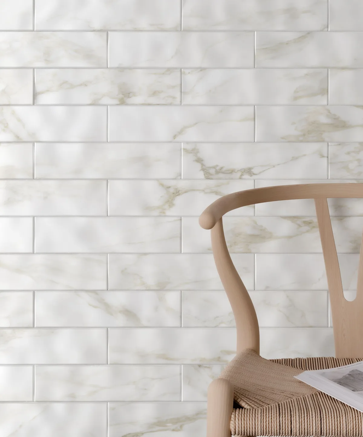 Marble-inspired tile